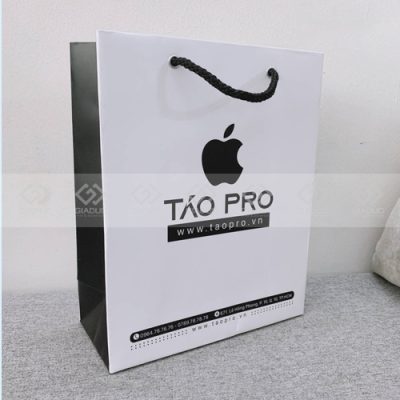 Túi giấy trung cấp đựng phụ kiện điện thoại Táo Pro