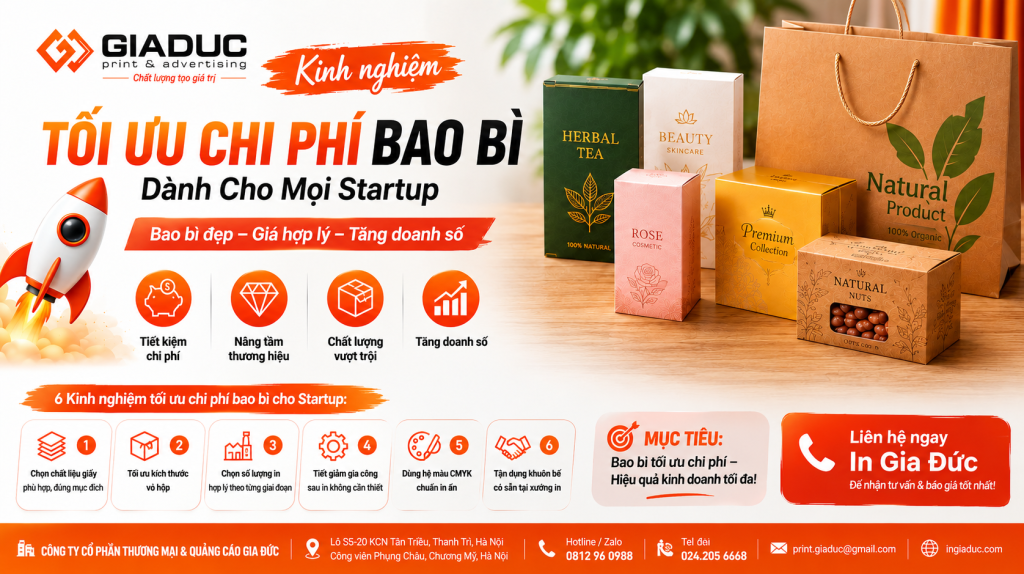Kinh Nghiệm Tối Ưu Chi Phí Bao Bì Dành Cho Mọi Startup