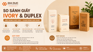 So Sánh Giấy Ivory Và Duplex Chi Tiết Nhất Cho Người Mới Làm Bao Bì