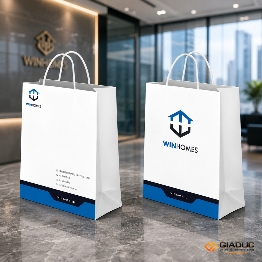 Túi giấy in logo doanh nghiệp