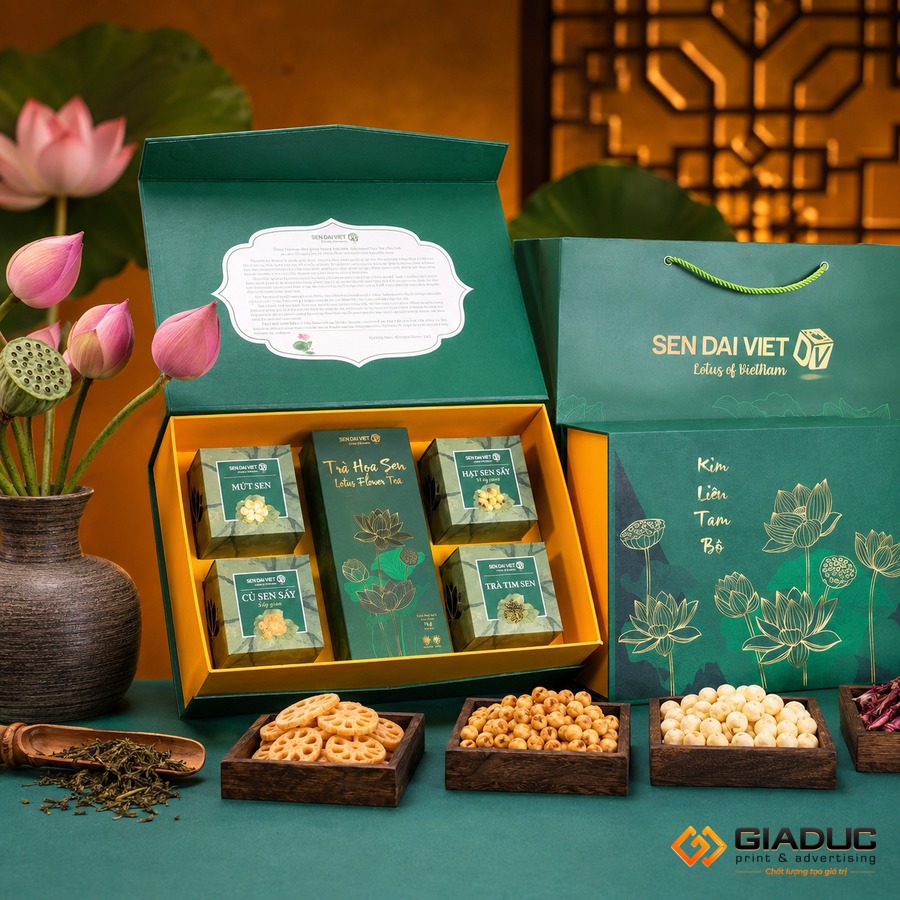 in hộp cứng đựng dược liệu kiểu nam châm