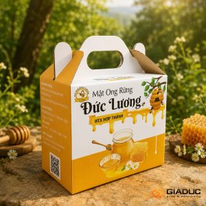 in hộp cứng đựng mật ong