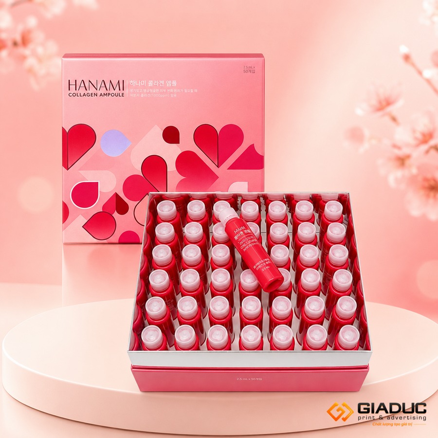 in hộp cứng đựng thực phẩm chức năng collagen