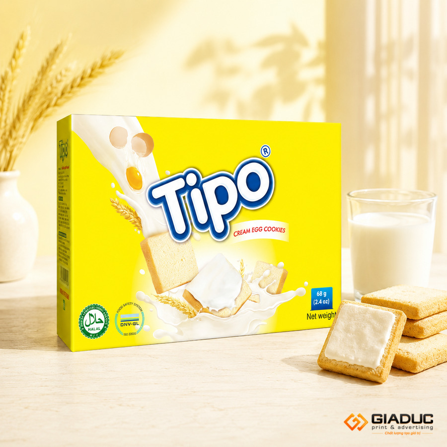 in hộp giấy đựng bánh kẹo