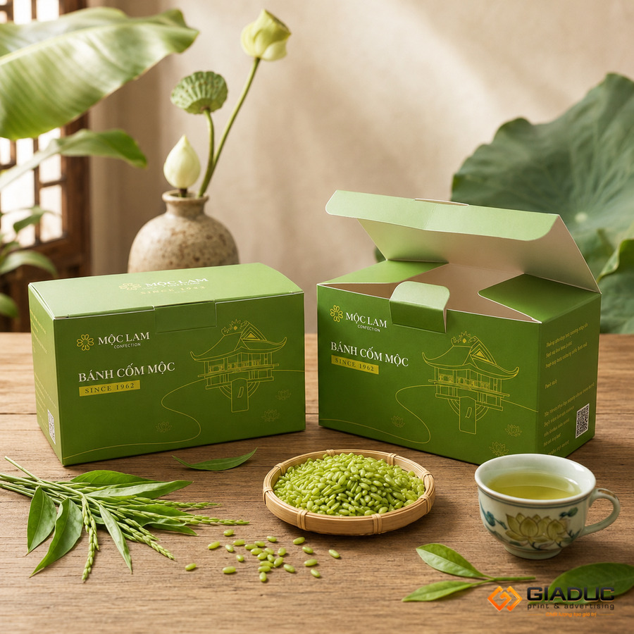 in hộp giấy đựng bánh kẹo