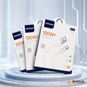 in hộp giấy đựng cáp sạc