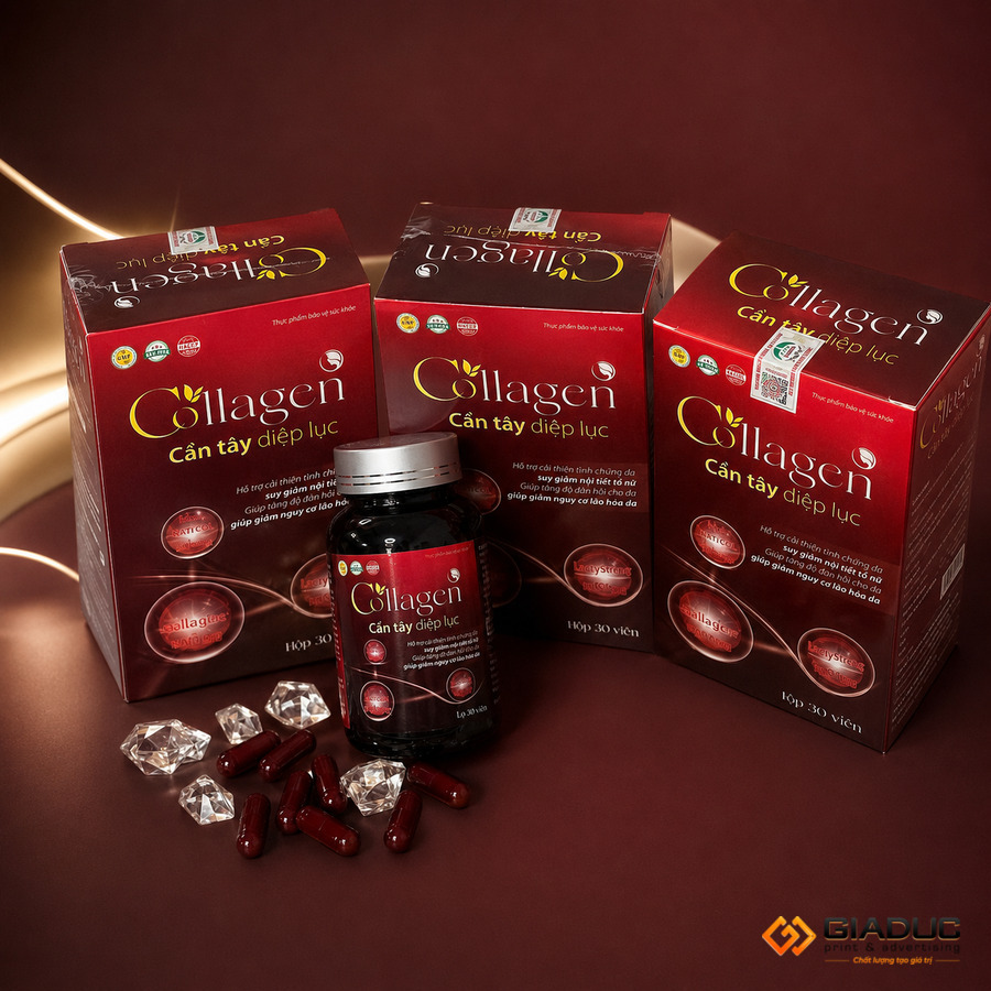 in hộp giấy đựng collagen