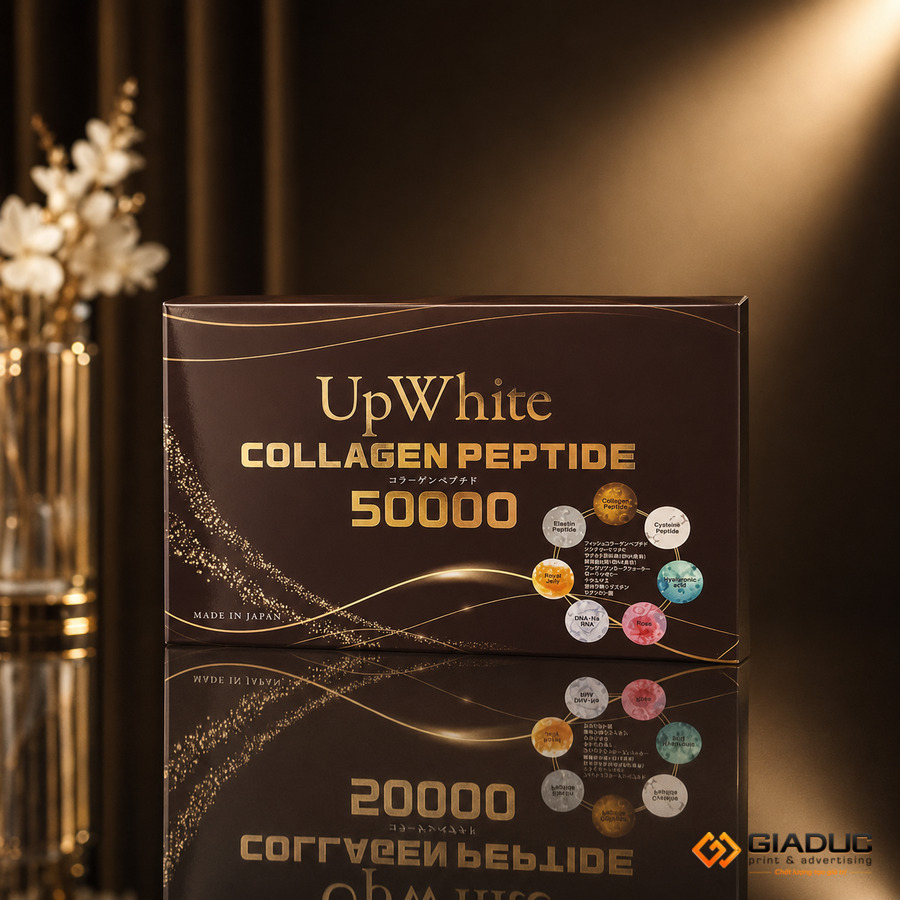 in hộp giấy đựng collagen
