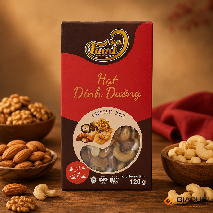in hộp giấy đựng hạt dinh dưỡng