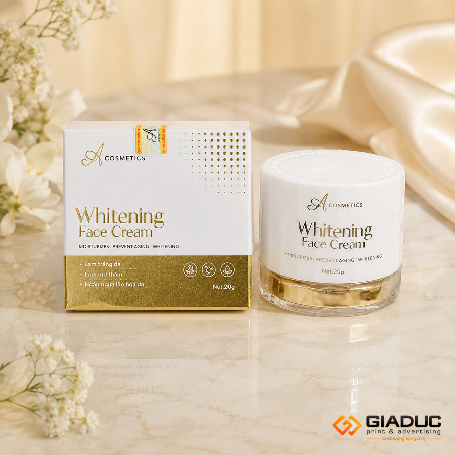 in hộp giấy đựng kem dưỡng