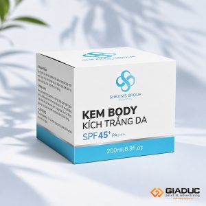 in hộp giấy đựng kem dưỡng