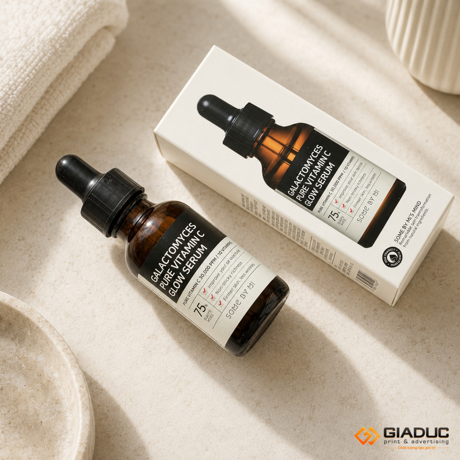 in hộp giấy đựng serum