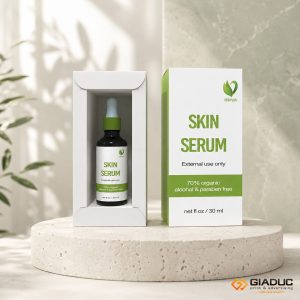 in hộp giấy đựng serum