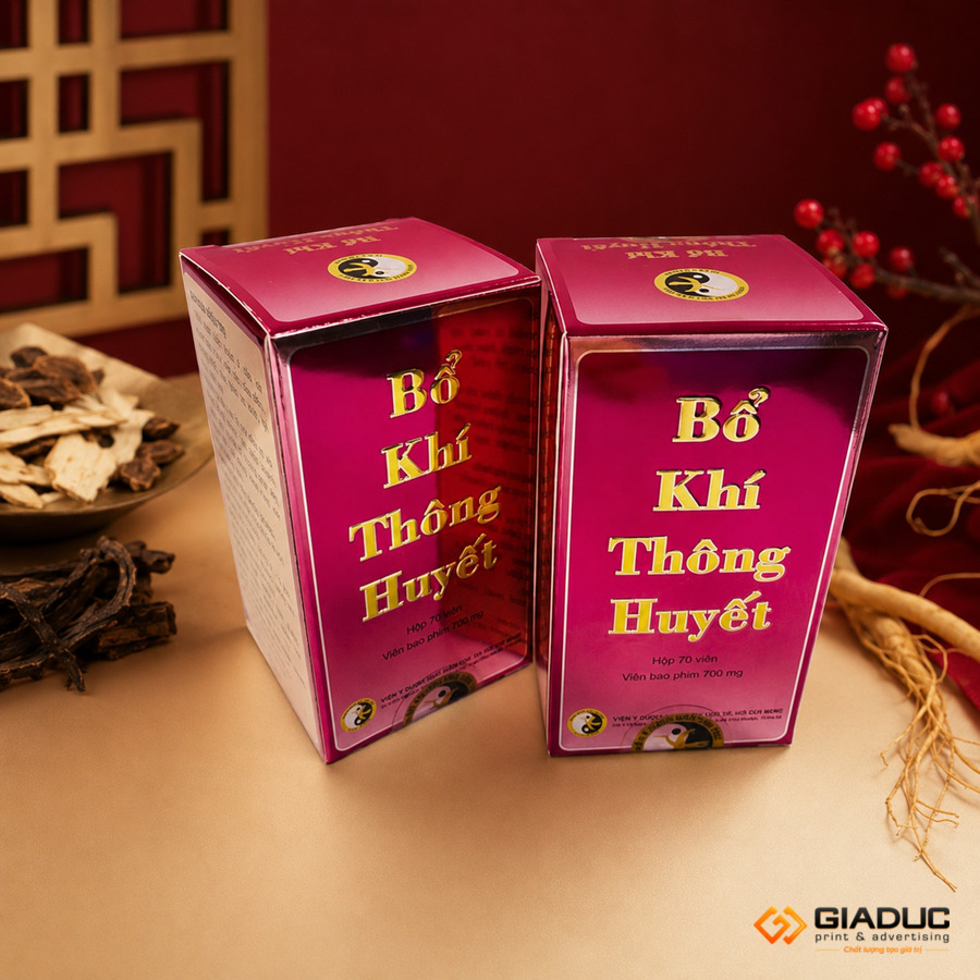 in hộp giấy đựng thuốc