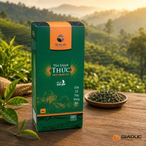 in hộp giấy đựng trà