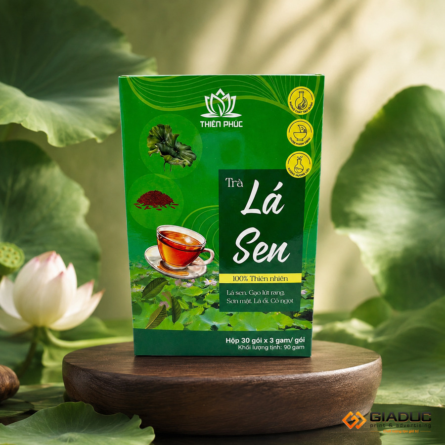 in hộp giấy đựng trà mâm xôi