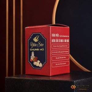 in hộp giấy đựng yến sào