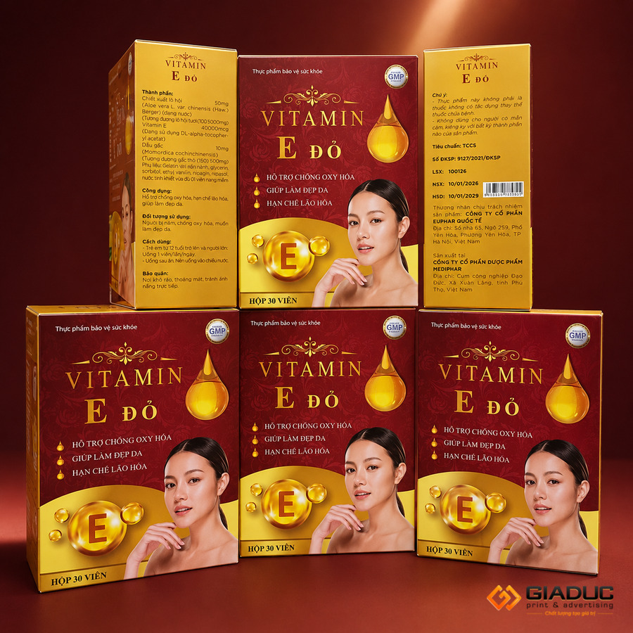 in hộp giấy thực phẩm chức năng vitamin