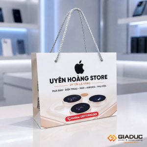 in túi giấy đựng điện thoại