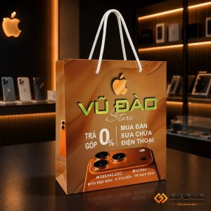 in túi giấy đựng điện thoại