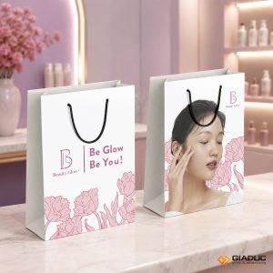 in túi giấy đựng mỹ phẩm