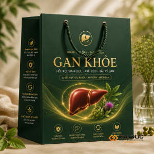 in túi giấy đựng thực phẩm chức năng gan 1