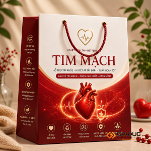 in túi giấy đựng thực phẩm chức năng tim mạch 1