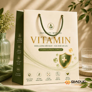 in túi giấy đựng thực phẩm chức năng vitamin 1