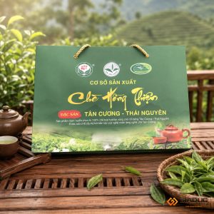 in túi giấy đựng trà