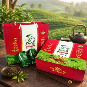 in túi giấy đựng trà