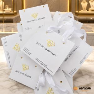 in túi giấy đựng trang sức