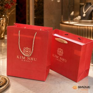 in túi giấy đựng trang sức