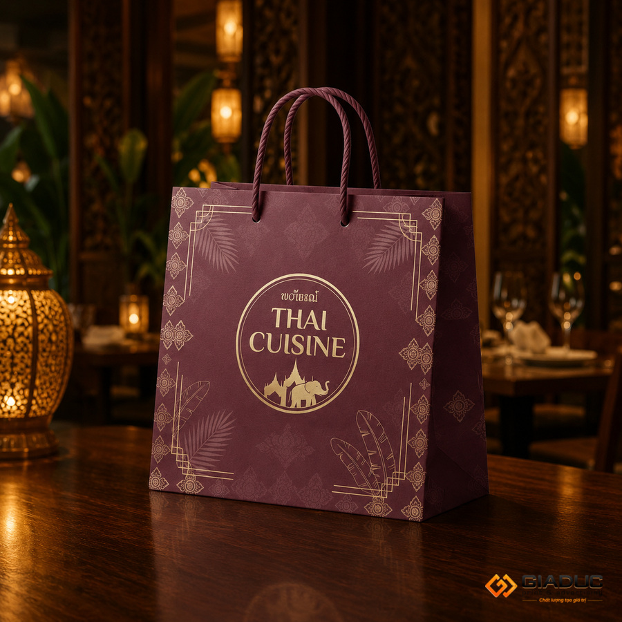in túi giấy nhà hàng Thái (2)