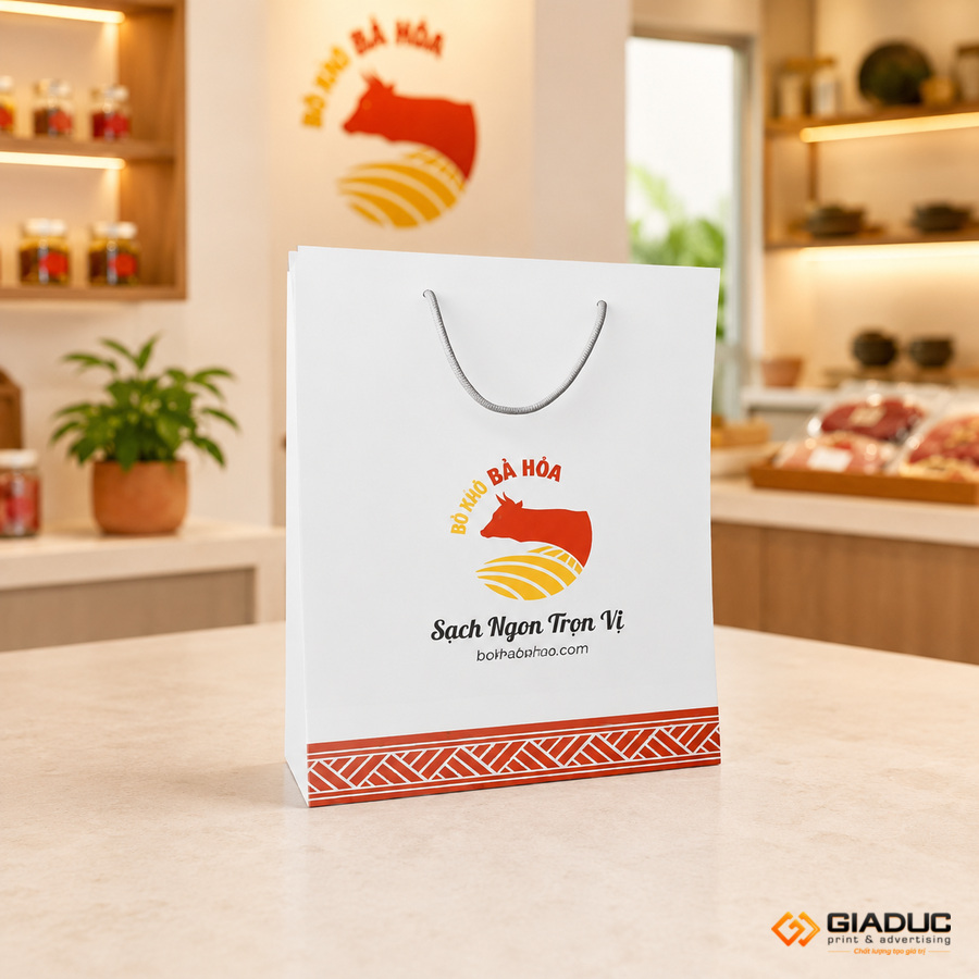 in túi giấy quảng cáo