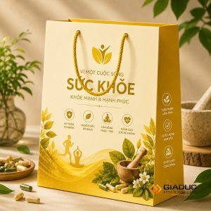 in túi giấy sản phẩm chăm sóc sức khoẻ 1