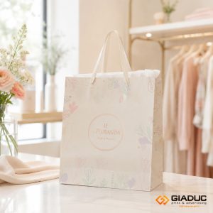 in túi giấy shop thời trang