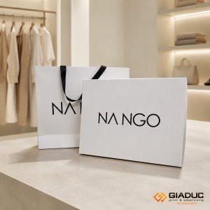 in túi giấy shop thời trang