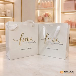 in túi giấy skincare