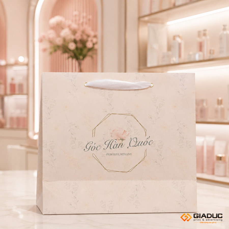 in túi giấy skincare